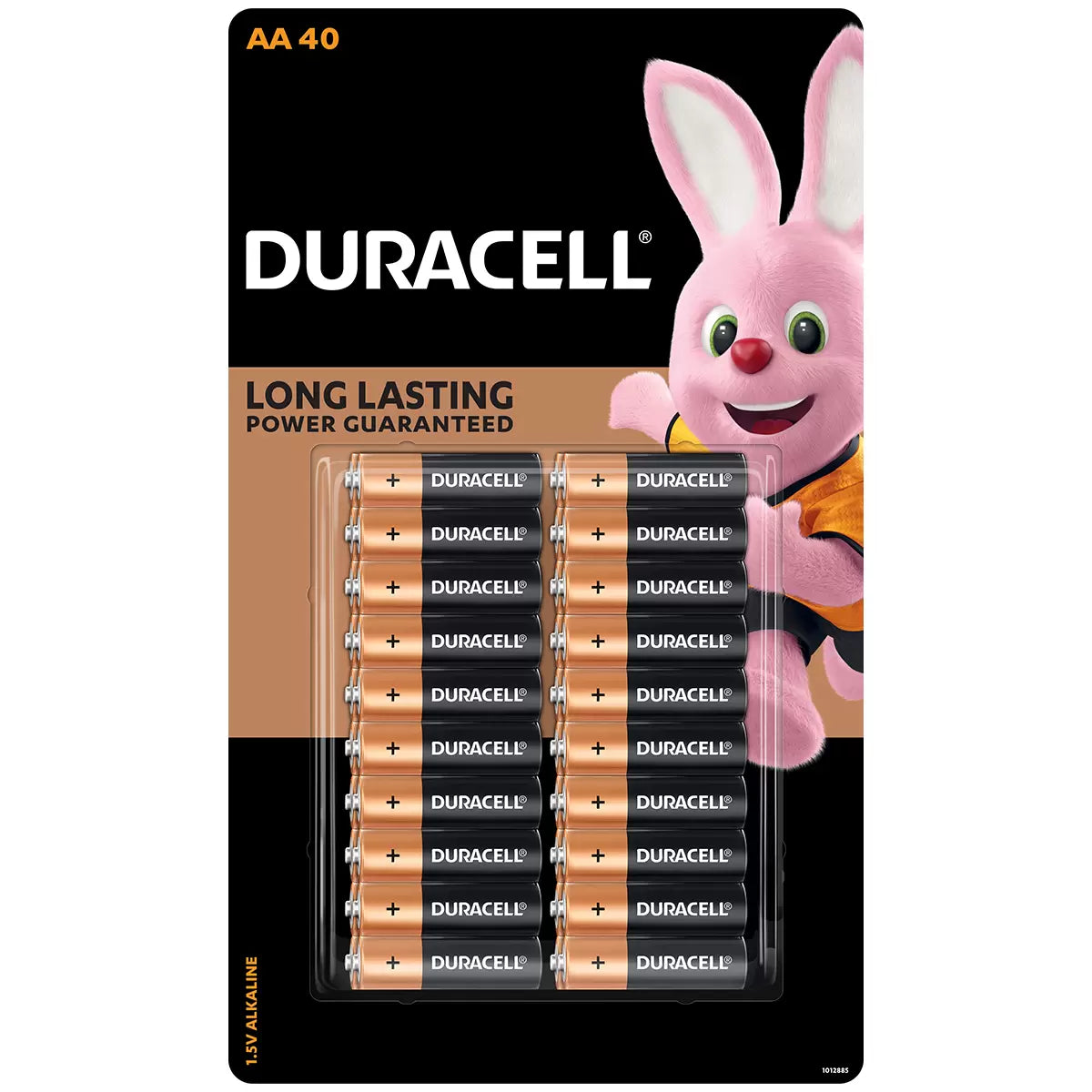 Duracell AA 1.5V Alkaline Batteries Bulk Pack of 40