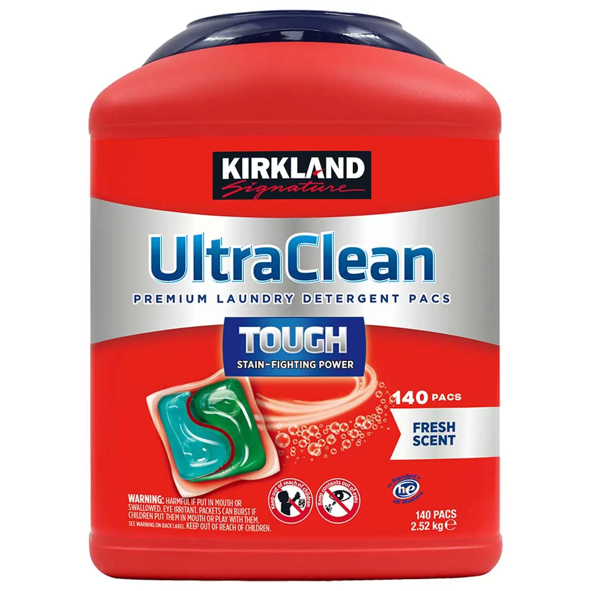 Kirkland Signature Laundry Detergent Pacs 140 Count Ultra-Concentrated