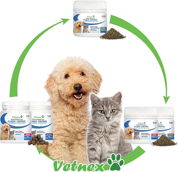 Vetnex Plaque Control Powder for Dogs & Cats 100g