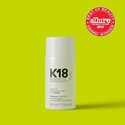 K18 Molecular Repair Hair Mask 50ml Leave-In Treatment for Healthier Stronger Hair