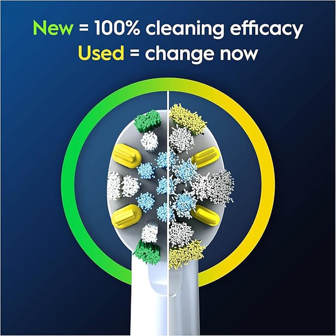 Oral-B Pro Floss Action Electric Toothbrush Replacement Heads, White 4 Pack