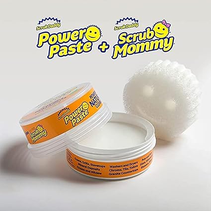 Scrub Daddy PowerPaste + Scrub Mommy Natural Eco-Friendly Cleaning Duo 250g Paste