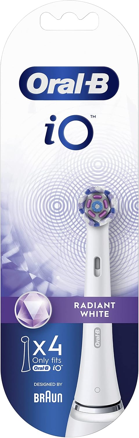 Oral-B iO Radiant White Replacement Heads for Oral-B iO Electric Toothbrushes 4 Pack