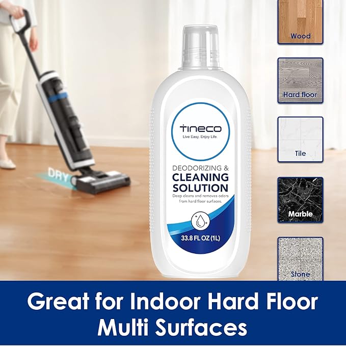 Tineco Wet Dry Vacuum Floor Cleaner 1L Refill Safe for Sealed Floors Fast-Drying Formula