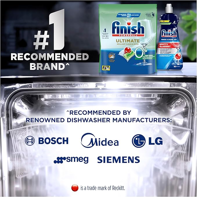 Finish Ultimate Dishwasher Tablets 0% Free From 80 Count