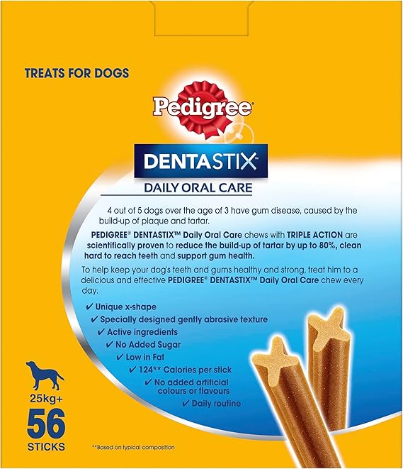 PEDIGREE DentaStix Dental Treats for Large Dogs 56 Count