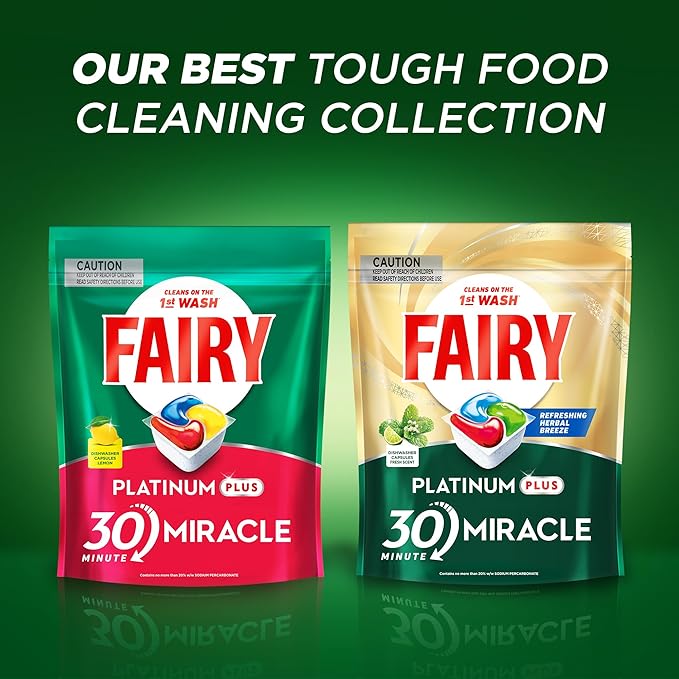 Fairy Platinum Plus Dishwasher Tablets Bulk Pack 168 Tablets 42 Tablets x 4 Packs