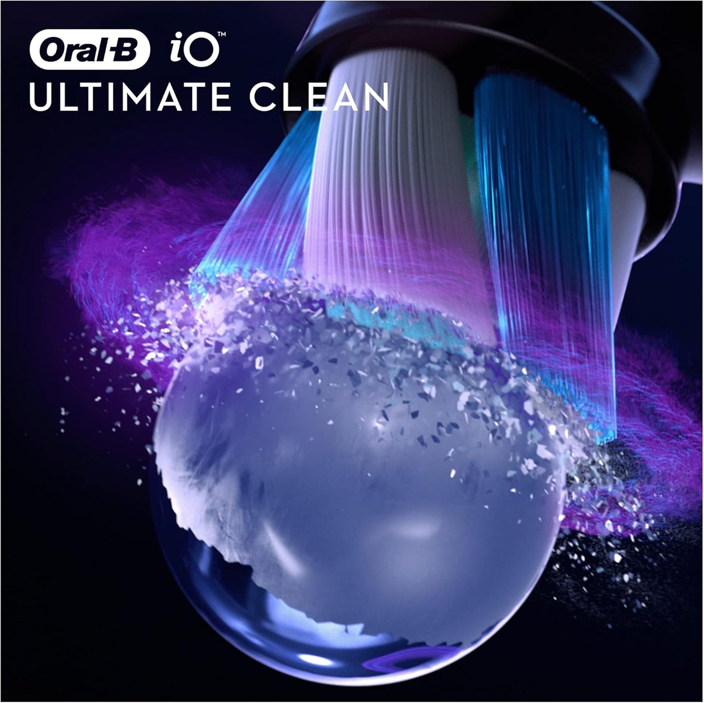 Oral-B iO Ultimate Clean Toothbrush Heads 4 Pack Black Refills
