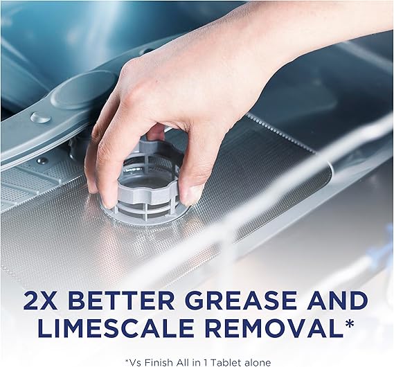 Finish Dishwasher Cleaner Removes Limescale & Grease Lemon Sparkle 250ml