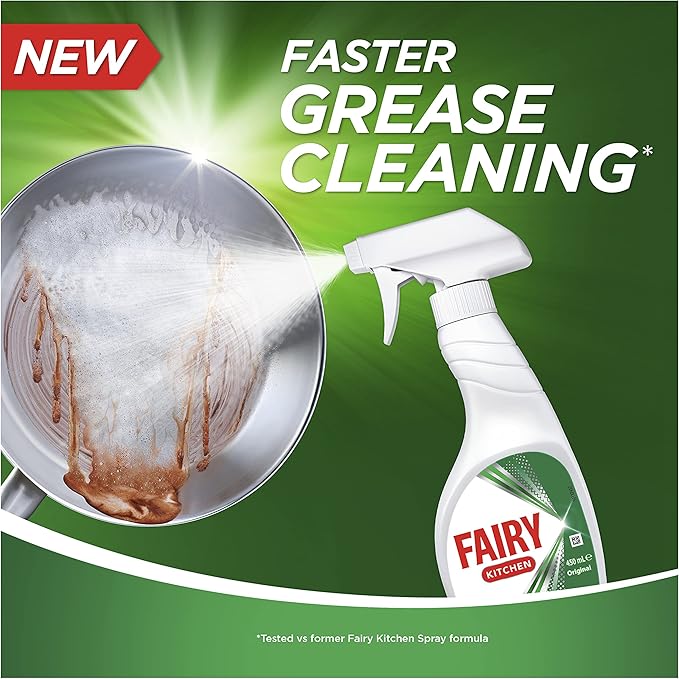 Fairy Lemon Kitchen Spray Bundle 4-Pack for Dishes & Surfaces 450mL Each