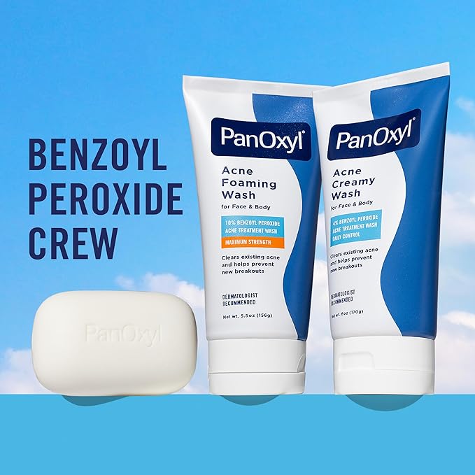 PanOxyl Daily Control Acne Creamy Wash 4% Benzoyl Peroxide 6 oz 170g