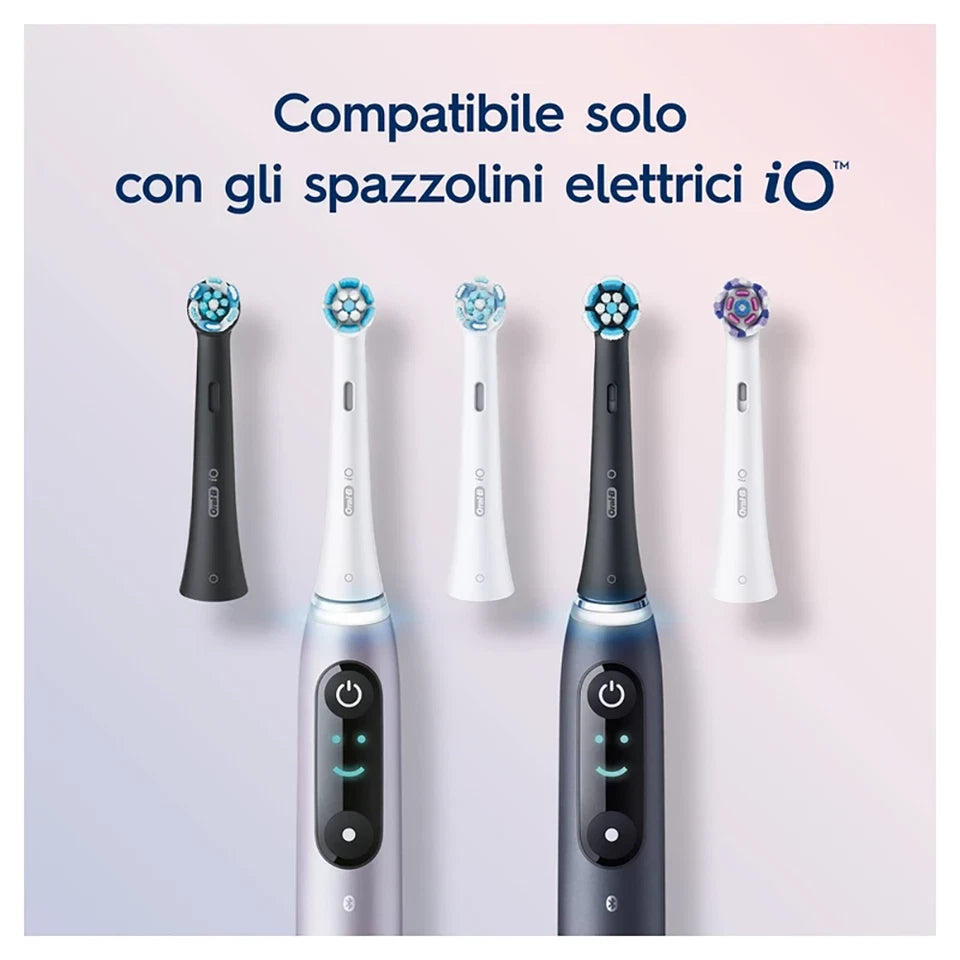 Oral-B iO Black Replacement Brush Heads for Gentle Care Cleaning 4 Pack