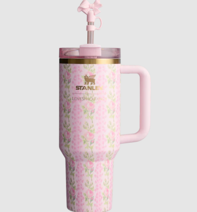40oz Stanly Stainless Steel Vacuum Insulated Tumbler – Travel Cup with Lid & Straw