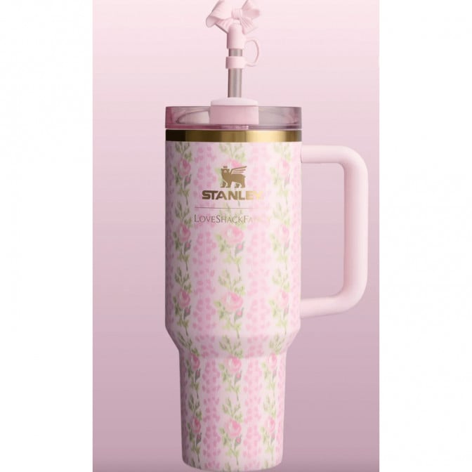 40oz Stanly Stainless Steel Vacuum Insulated Tumbler – Travel Cup with Lid & Straw