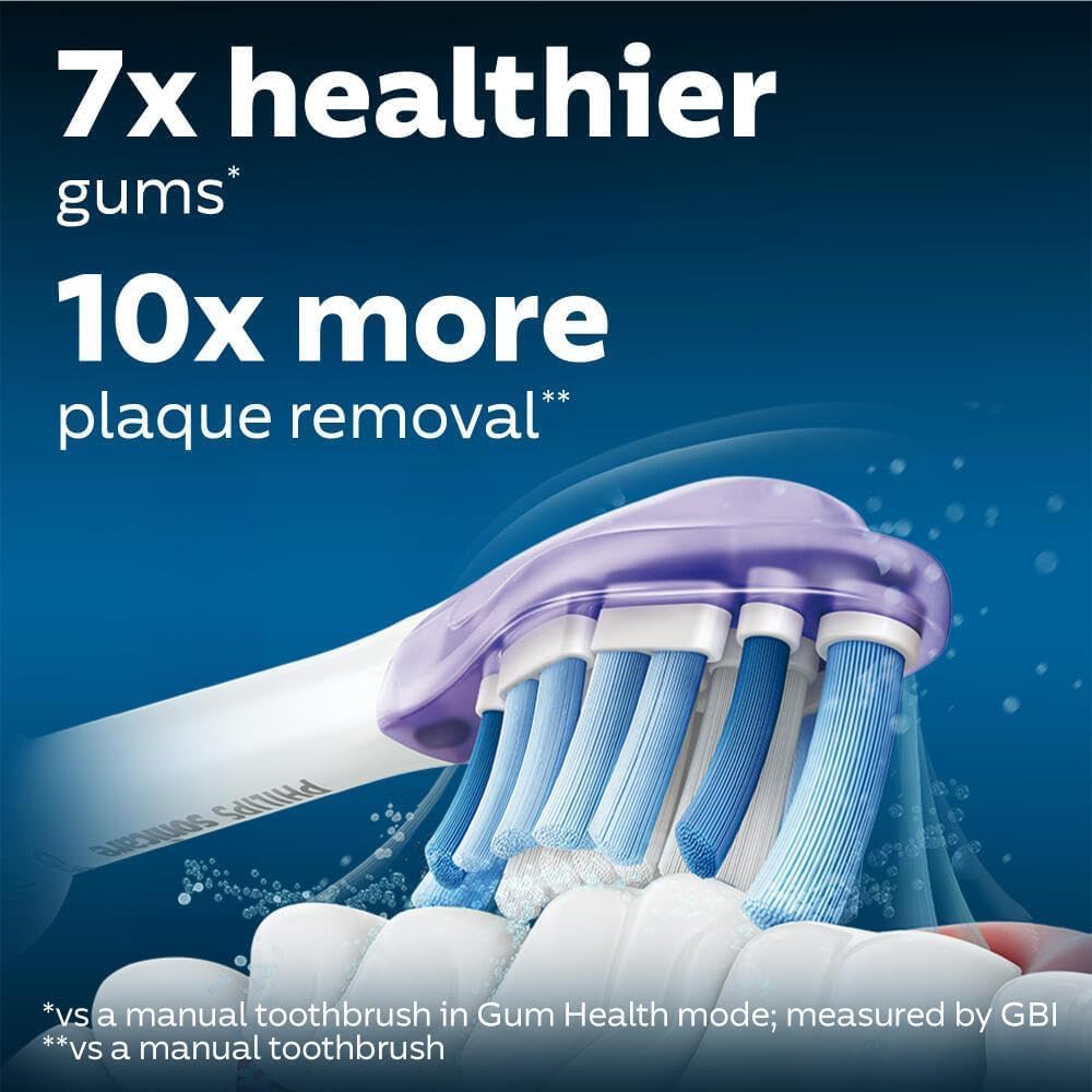 Philips Sonicare Compatible G3 Premium Gum Care Brush Heads 4-Pack White