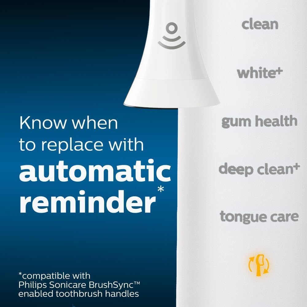 Philips Sonicare Compatible G3 Premium Gum Care Brush Heads 4-Pack White