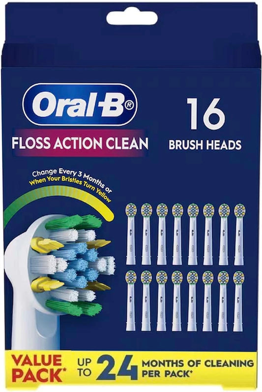 Oral-B Precision Floss Action Sensitive Replacement Brush Heads 16 Pack
