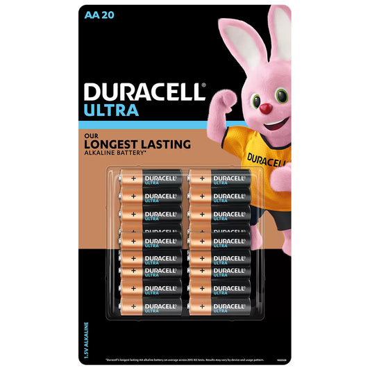 Duracell Ultra AA Alkaline Batteries 20 Count