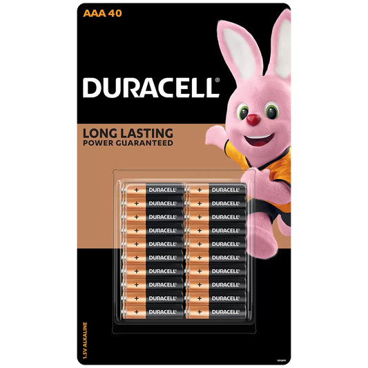Duracell AAA Batteries Reliable Alkaline Power 40 Count