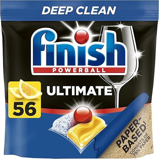 3x Finish Ultimate Lemon Dishwasher Tablets Value Bundle 168 Tablets
