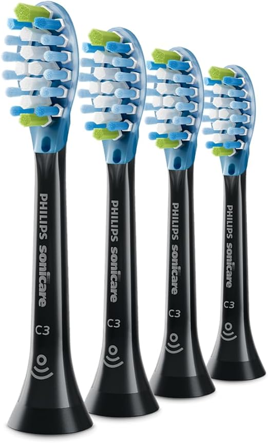 Philips Sonicare HX9044/88 C3 Premium Plaque Defense Brush Heads Black 4 Pack