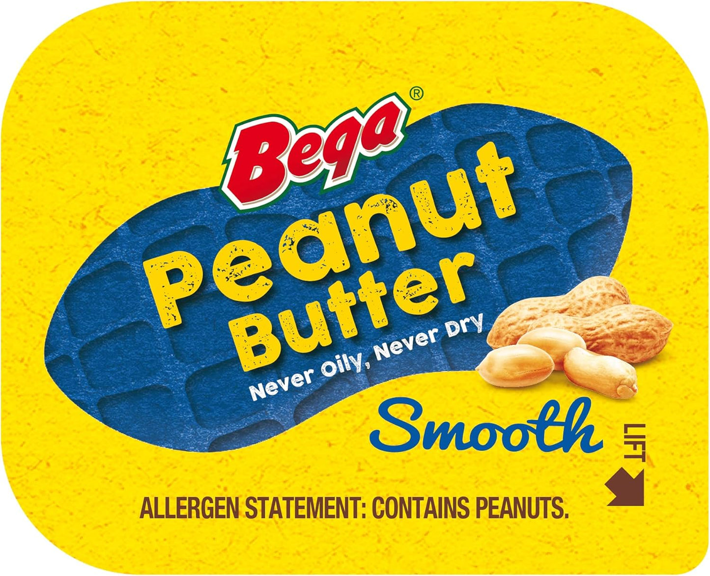 Bega Peanut Butter Smooth 11g Portions 50 Pack