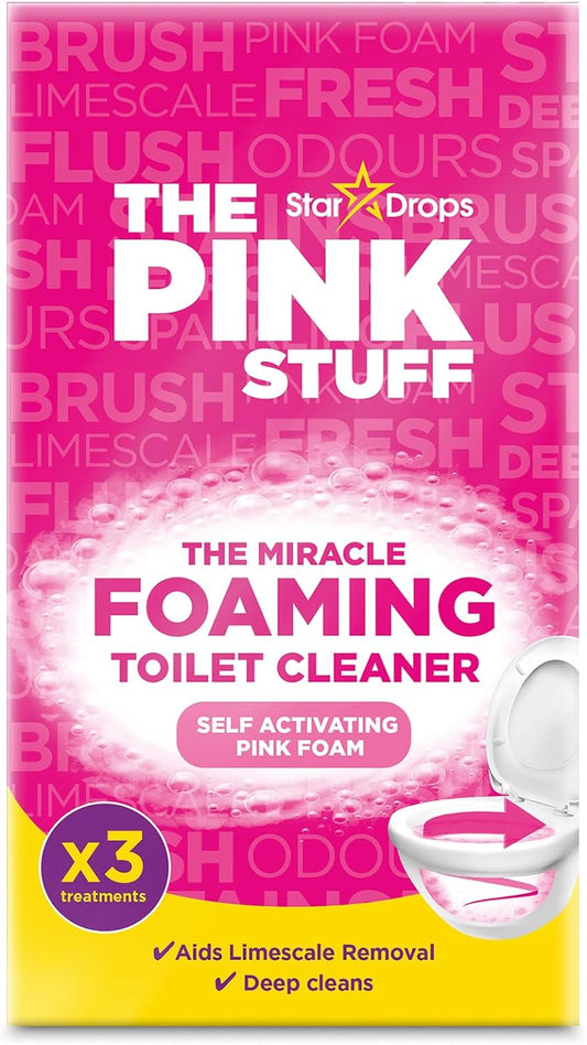 The Pink Stuff Miracle Foaming Toilet Cleaner Bathroom Freshness 3-Pack