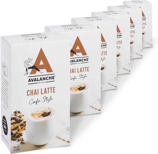 Avalanche Coffee Sticks Chai Latte Cafe Style 60 Pack of 6