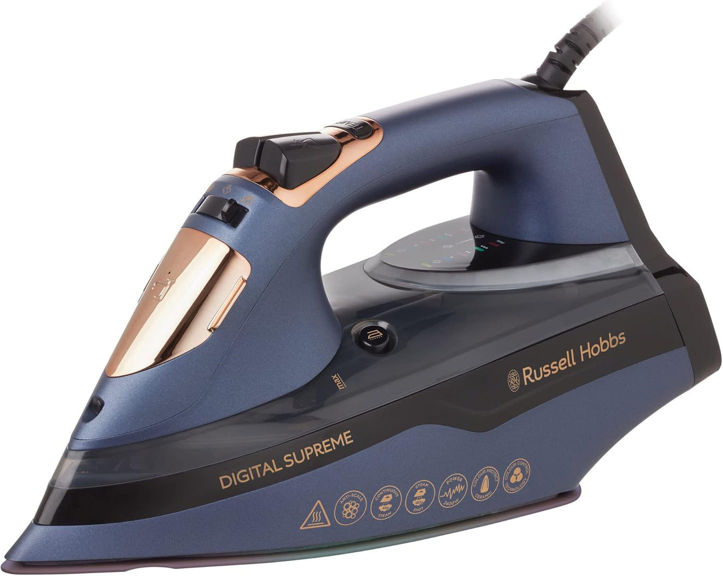 Russell Hobbs Water Tank Digital Steam Iron RHC570 Navy with 350ml