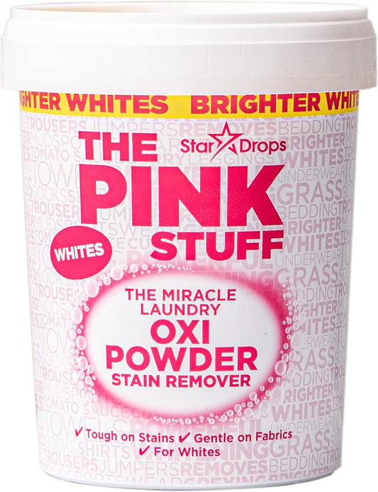 The Pink Stuff 1kg Oxi Powder Powerful Stain Remover for Whites