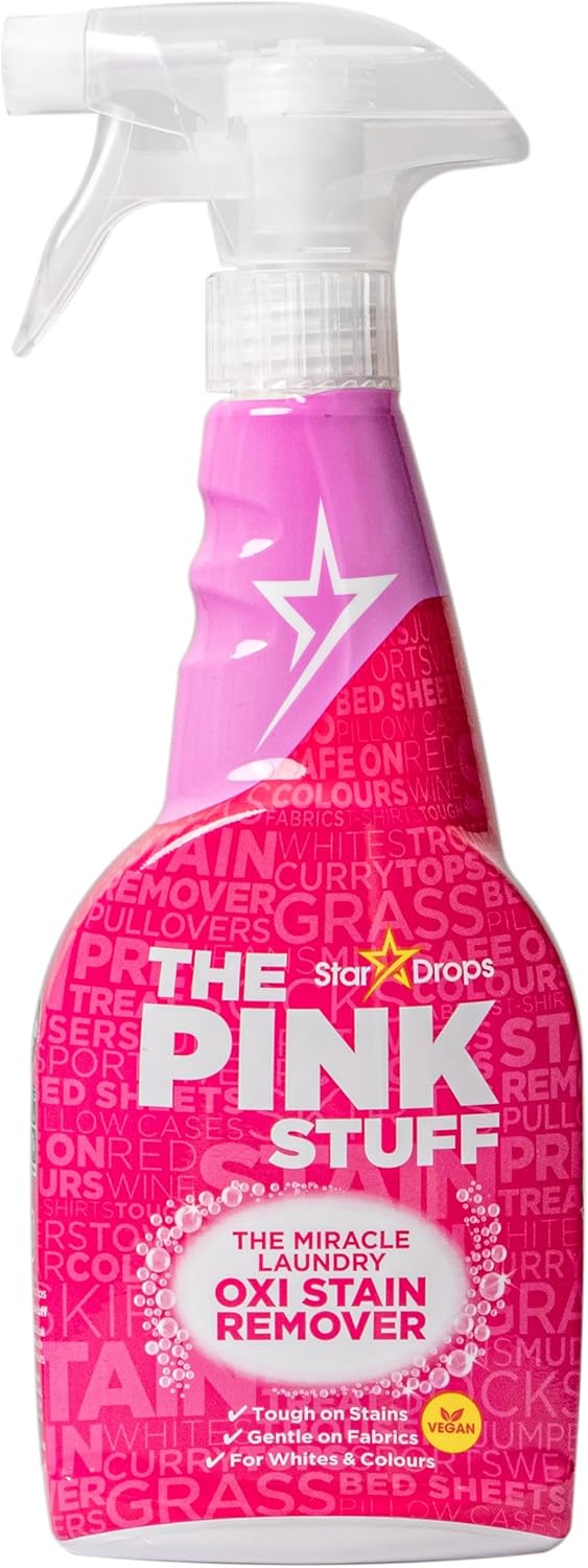 The Pink Stuff Stain Remover Spray for Ultimate Stain Removal Power 500ml