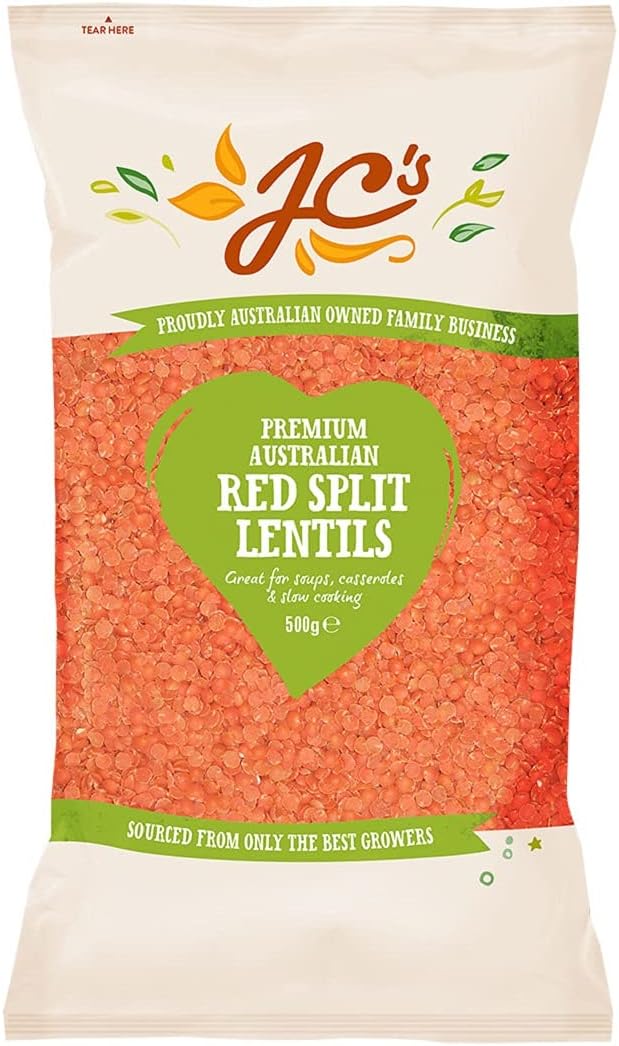 J.C.'s Quality Australian Red Lentils Foods Premium 500g