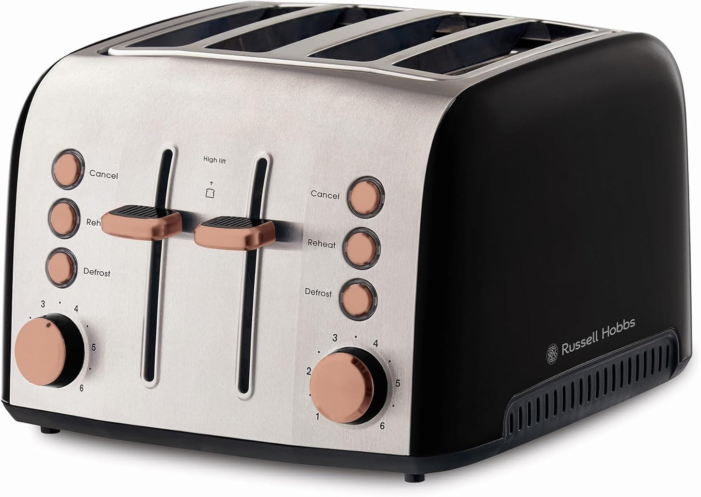 Russell Hobbs Slice Brooklyn Toaster RHT94COP Extra Wide 4 Slice Brooklyn Toaster