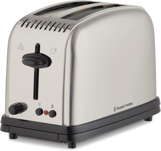 Russell Hobbs Slice Toaster Silver RHT12BRU Classic 2