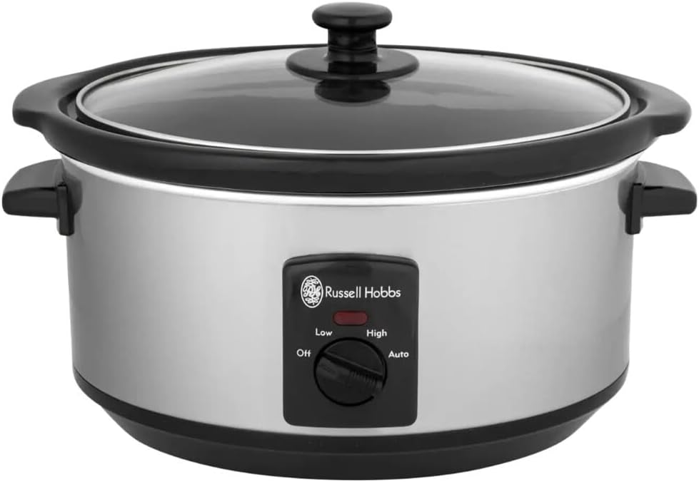 Russell Hobbs  Slow Cooker Silver 3.5L 3 Heat Settings