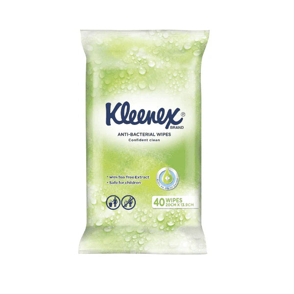 40 Count Anti-Bacterial Kleenex To-Go Wipes