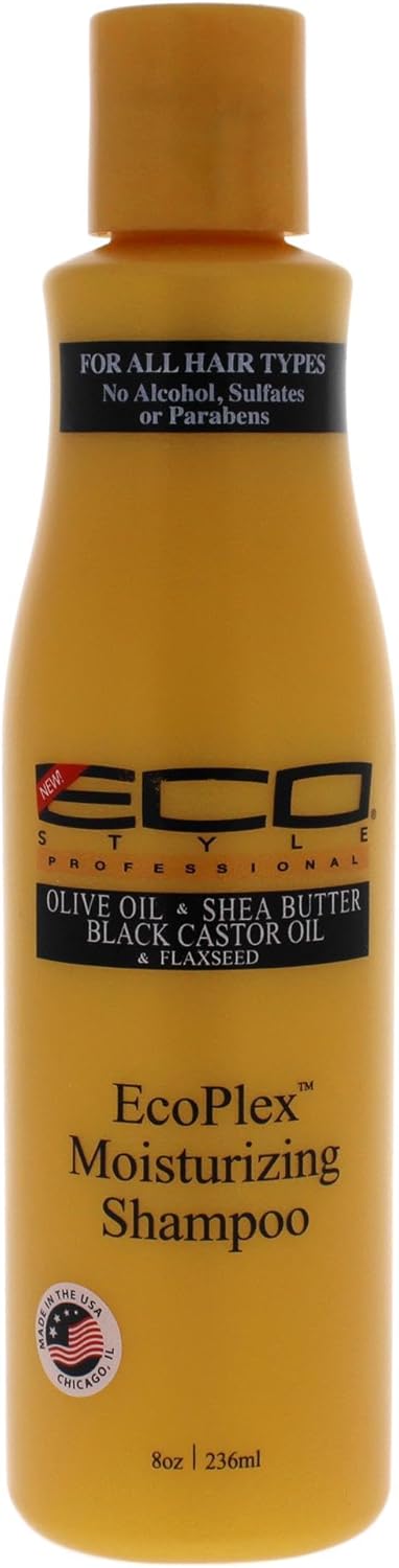 Ecoco Eco Style 8 Oz for All Hair Types EcoPlex Moisturizing Shampoo