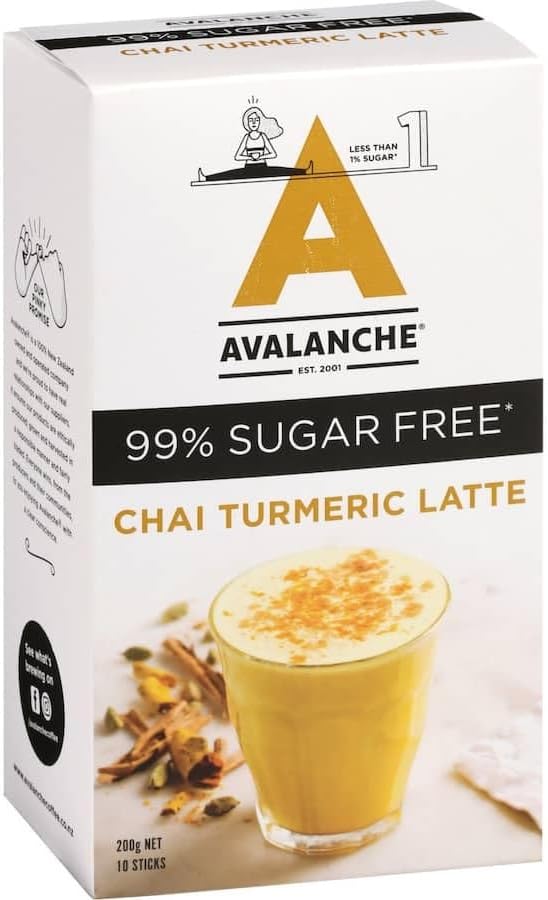 Avalanche 99% 10 Coffee Sticks 200 g Sugar Free Vanilla Chai Latte