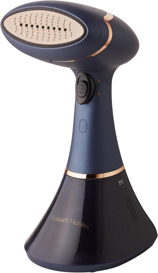 Russell Hobbs Handheld Navy and Champagne Supreme Garment Steamer RHC410