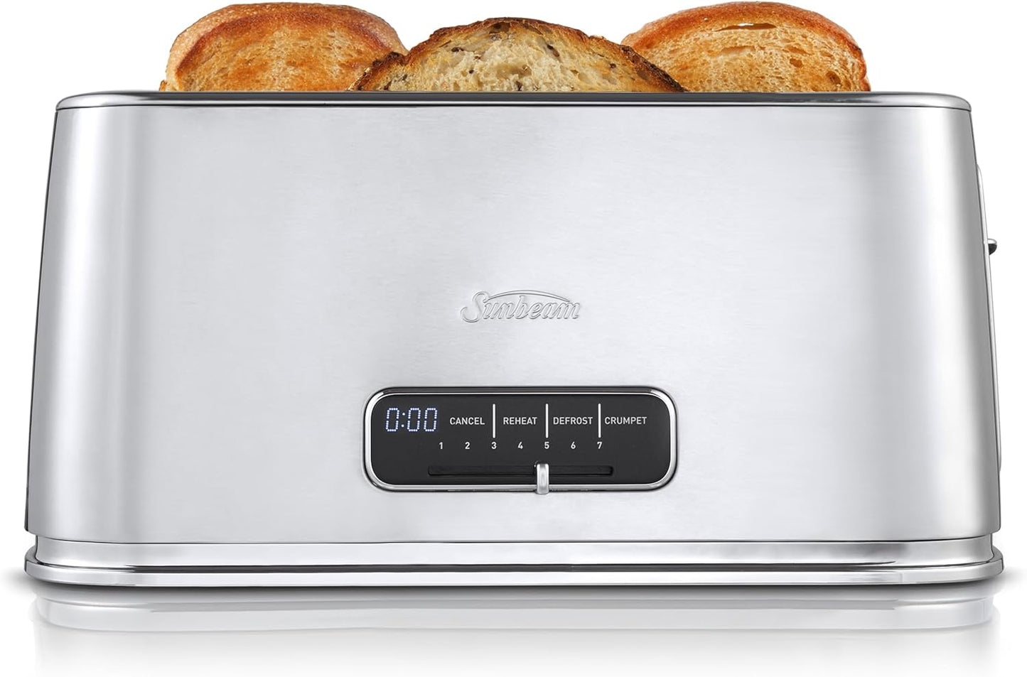 Sunbeam Brushed Stainless Steel  Arise Long Slot 4-Slice Toaster TAM5003SS