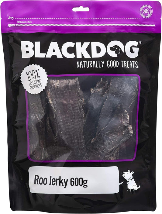 Treats Made from Kangaroo BLACKDOG Roo Jerky Premium Dog 600g