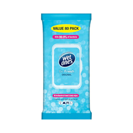 Wet Ones Antibacterial Hand and Body Wipes Paraben Free Fresh Scent 80 Wipes