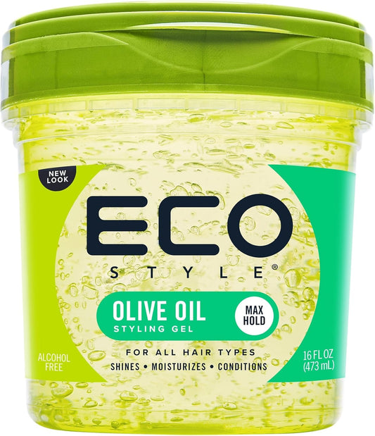 Eco Style  473ml Nourishing Olive Oil Hair Gel Moisturizing Styling Gel