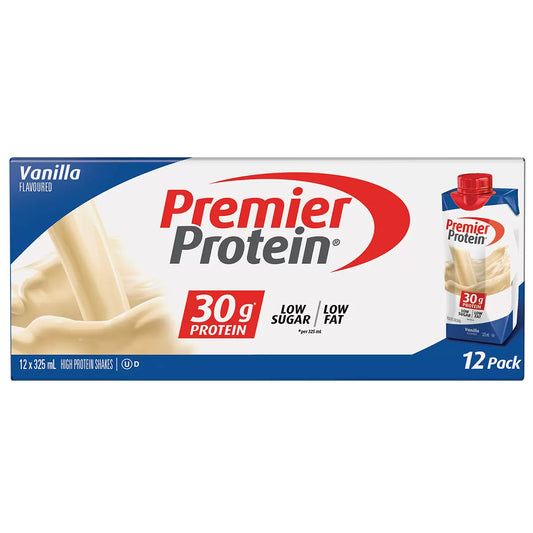 Premier Protein Shakes Vanilla Flavour 24 x 325ml Bottles