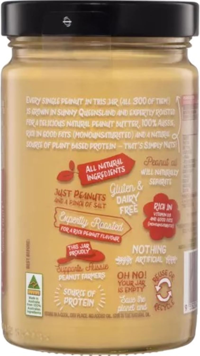 Bega Peanut Butter Simply Nuts Crunchy 650g