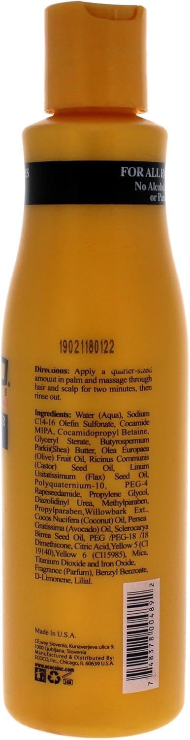 Ecoco Eco Style 8 Oz for All Hair Types EcoPlex Moisturizing Shampoo