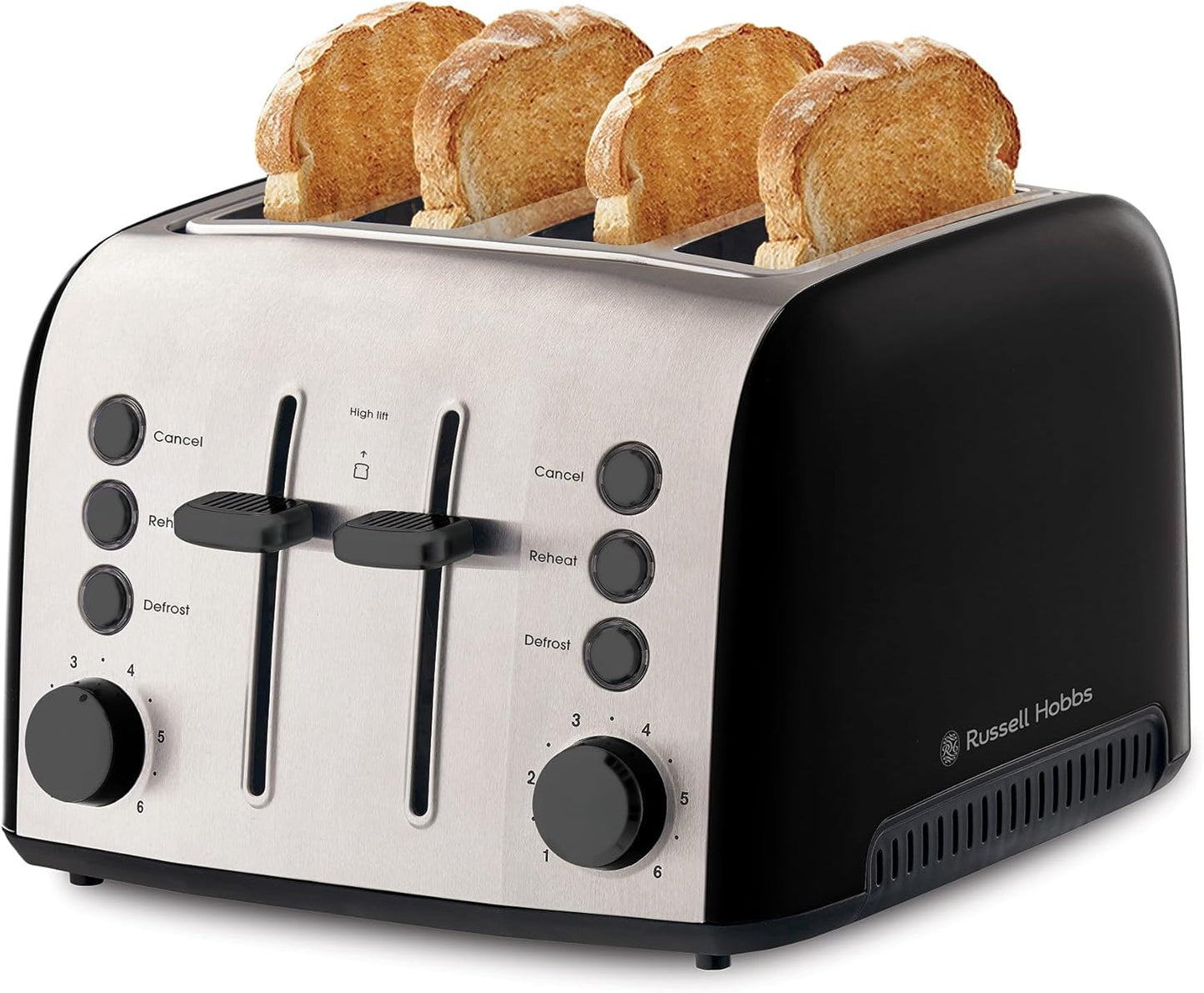 Russell Hobbs Slice Black Brooklyn RHT94BLK Toaster 4