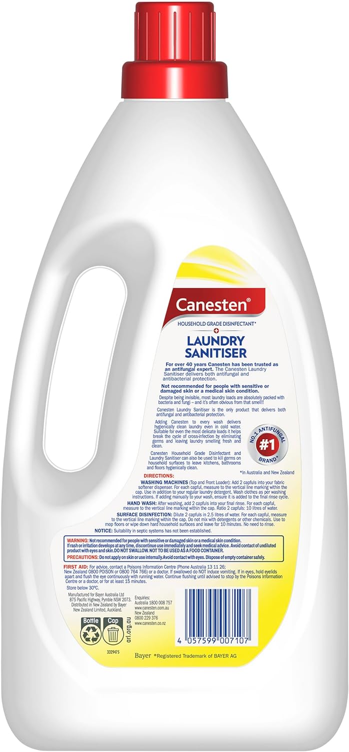 Lemon Sanitizer Canesten Household Disinfectant Laundry Liquid 2L