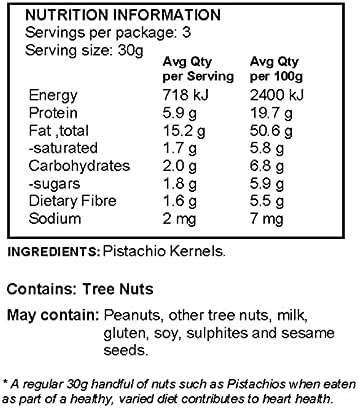 J.C.'s Quality Pistachio Kernels Foods Shelled