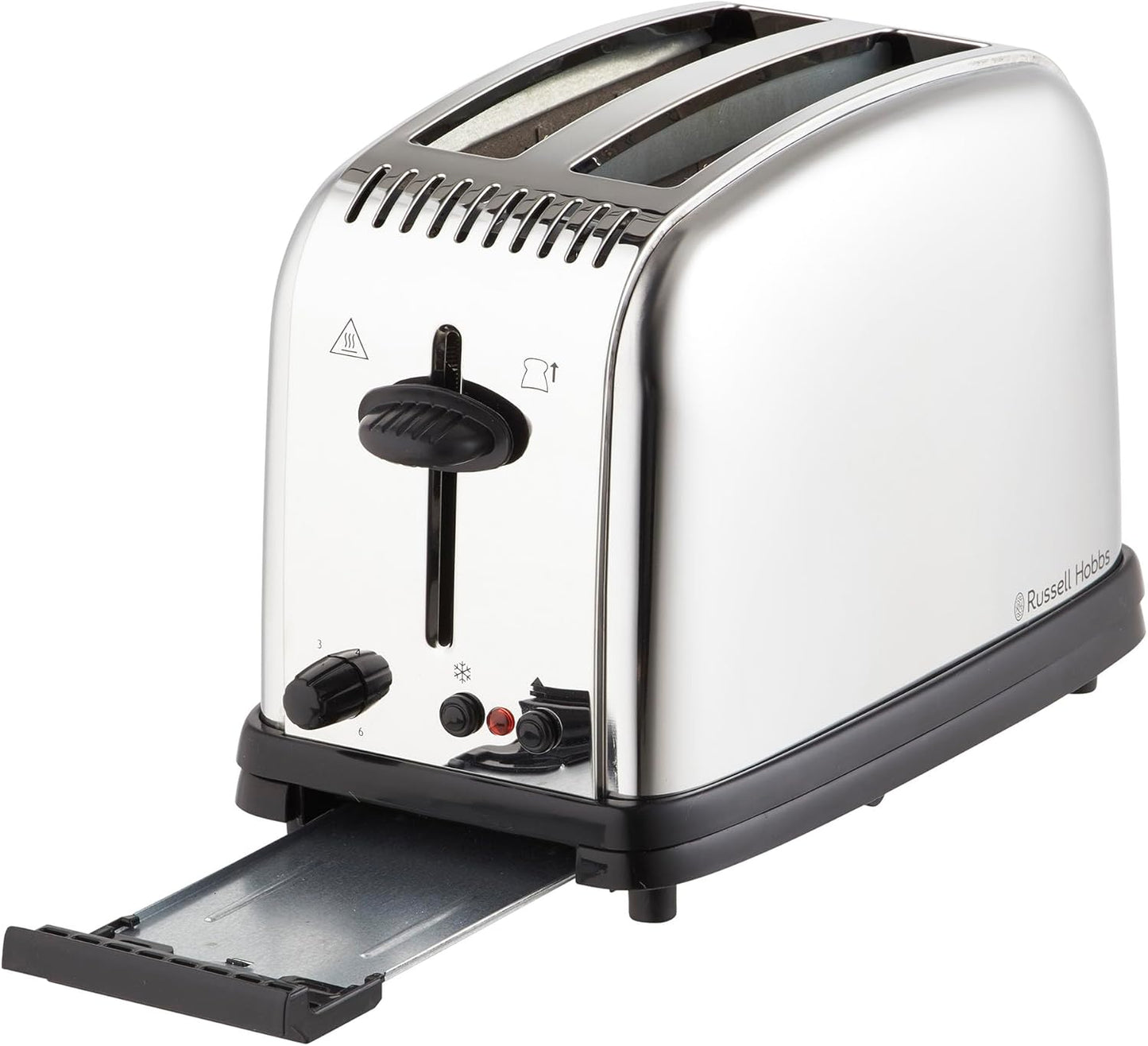 Russell Hobbs Slice Toaster Silver RHT12BRU Classic 2